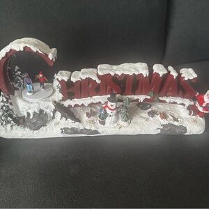 Festive Christmas Snow Scene Decoration